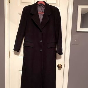 Vintage Black wool pea coat